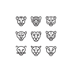 Leopards Bane icon line art medicinal herb 