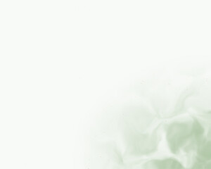 Soft sage green watercolor ink wash texture on white background, subtle abstract fluid paint effect, light pastel gradient