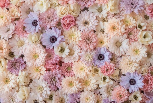 画面いっぱいの春の花