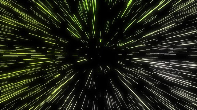 Abstract light trail streaks particle brust in hyperspace, a vibrant cosmic phenomenon