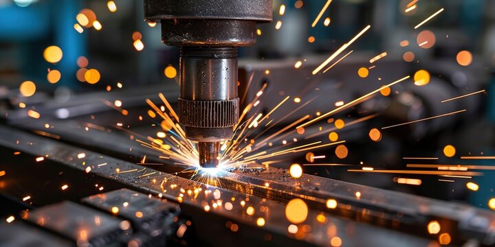 Industrial Laser Cutting Machine in Action
