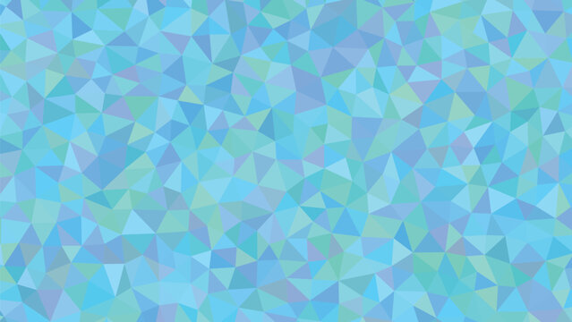 A refreshing geometric arrangement of light blue and green triangles forming a cool low poly surface