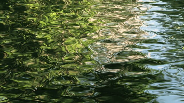 Blue Water Ripple Reflection
