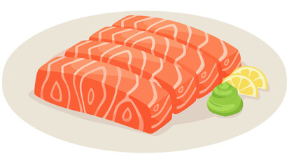 Salmon With Wasabi © Wongduaen