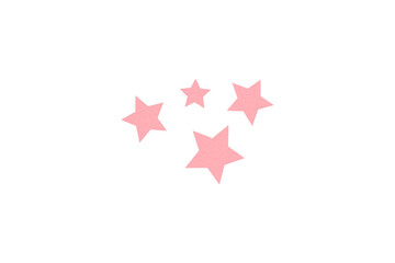 Obraz premium The pink star is located on a transparent background.