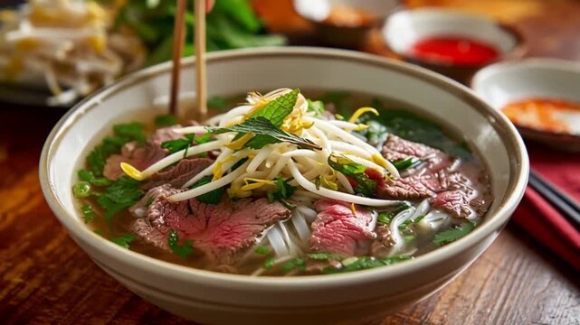 vietnamese pho with beef