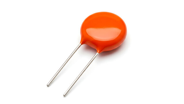 Vibrant orange varistor component for electronics and circuit board surge protection applications