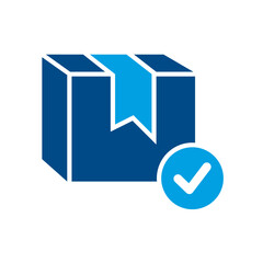 Package Delivery Confirmed and Verified Icon