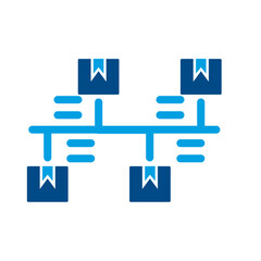 Network Hierarchy and Data Structure Icon