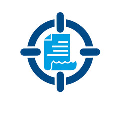 Target Objective and Document Analysis Icon