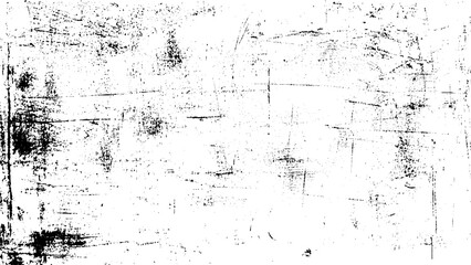 Obraz premium Dark grunge background. Black and white old weathered surface. Abstract texture dirty spots, cracks, splashes on old canvas.. 