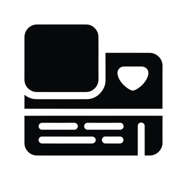 Vector icon of a printer ready for document printing