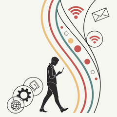 Social Media Icon Collection &ndash; Modern Flat Digital Communication Symbols