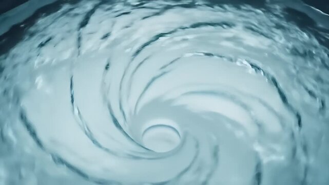 Water vortex spin.