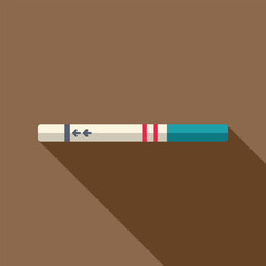 Pregnancy test showing positive result with two lines, indicating motherhood