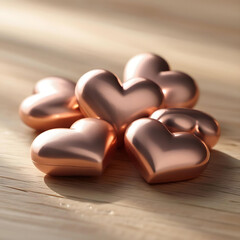 Fototapeta premium heart shaped chocolates