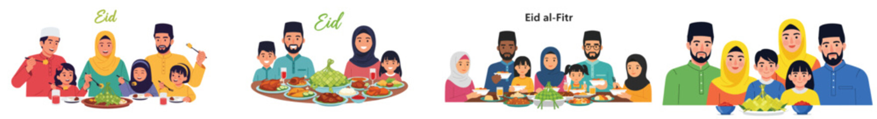 Eid celebration family meals and gatherings