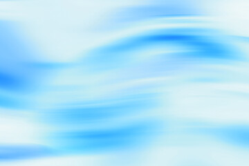 白い背景に上下にユラユラ柔らかく曲線を描きながら流れる空気や水流を連想させる青いグラデーション模様