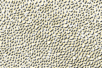 豹柄のようなアイボリー（薄黄色）と黒の細かい砂利石敷き陰影テクスチャー