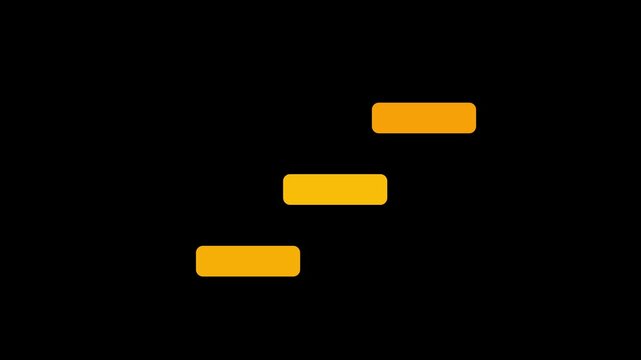 Animation on bouncing ball. ball animation with digital system.
