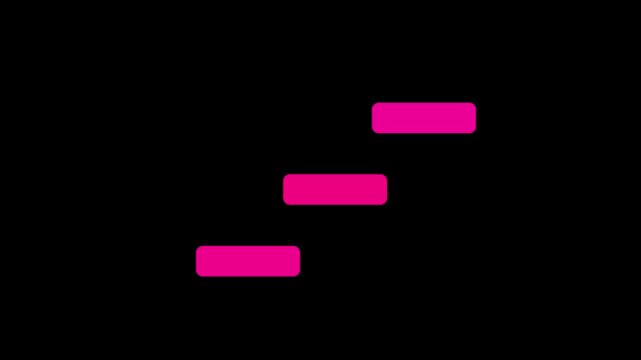 Animation on bouncing ball. ball animation with digital system.