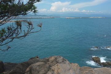 【高知】桂浜から見た太平洋の風景