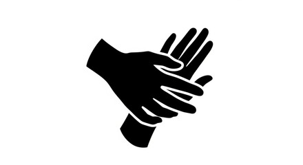 Obraz premium Two hands reaching out to each other in a gesture of unity and support