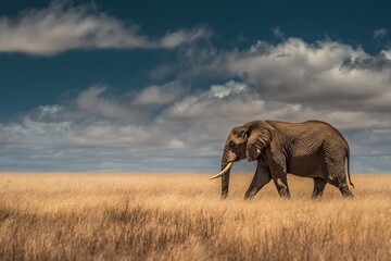 Fototapeta premium elephant in the savannah