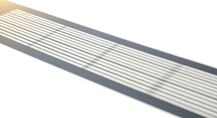 Abstract Pattern of Parallel Lines and Shadows on White Background.