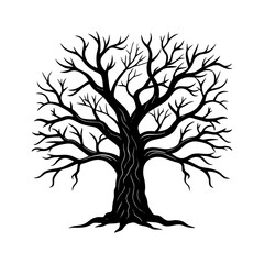 Obraz premium tree silhouette vector