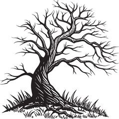 tree silhouette vector