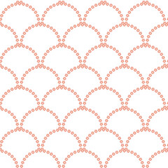 Floral Scallop Outline Design