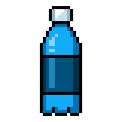 Pixel Art Icon of Plastic Bottle