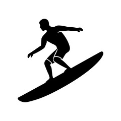 Wakeboard Silhouette Icon for Water Sports Design.