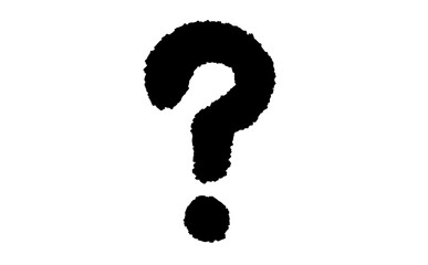 Hand Drawn Question Mark Icon Isolated