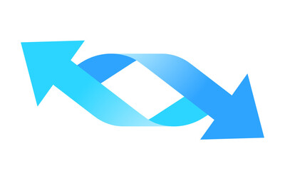 入れ替わる2つの矢印マーク