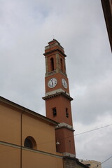 clock tower in Livorno, Italy 