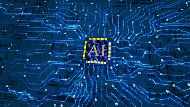 Artificial intelligence chip circuit boards and flowing data