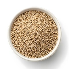 Fresh, Fragrant Peppermint Seeds on White Solid Background, Natural Aromatic Herb Variety, Cool Garden Produce, and Eco Friendly Home Gardening Inspiration