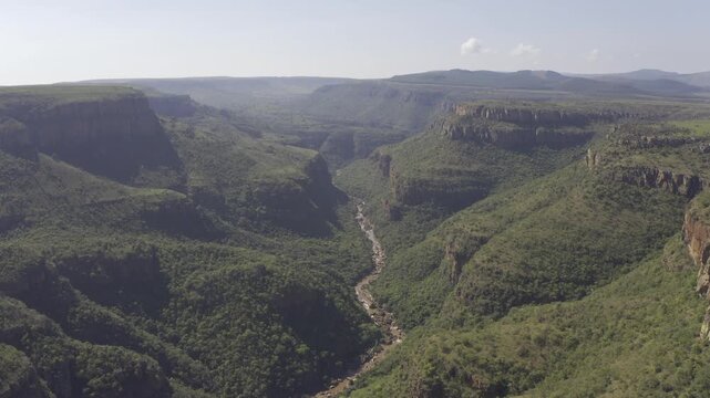 Aerial, Blyde River Canyon Nature Reserve, Panorama Route, South Africa