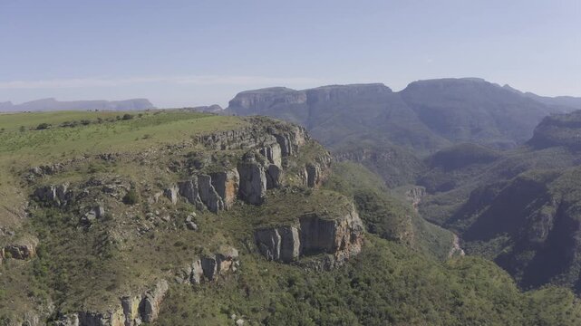 Aerial, Blyde River Canyon Nature Reserve, Panorama Route, South Africa