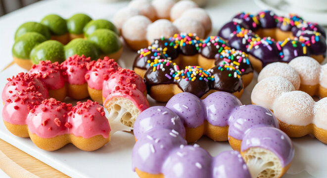Delicious Mochi Donuts (Pon de Ring) food image