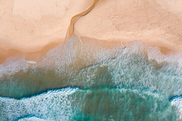 Rechead Beach Aerial View Newcastle NSW Australia