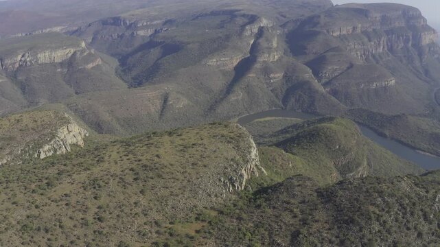 Aerial, Blyde River Canyon Nature Reserve, Panorama Route, South Africa
