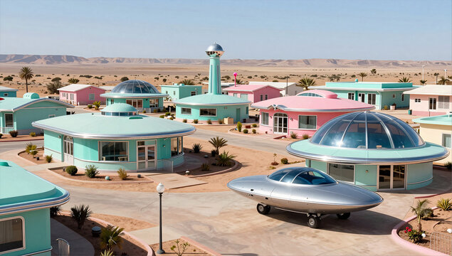 Mid Century Modern Atomic Age Space Colony