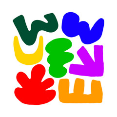 Obraz premium abstract shape modern design vector illustration