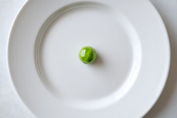 plate with single pea