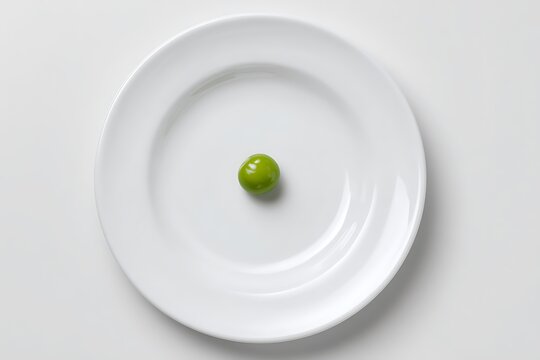 plate with single pea