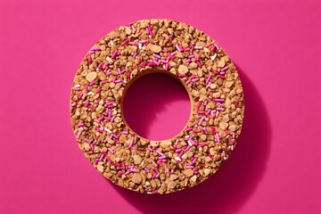 chocolate donut with sprinkles