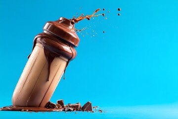 bottle of chocolate shake